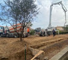 Arrivée des toupies béton