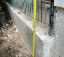 Terrasse derriere mur