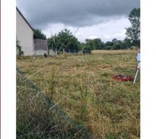 Terrain nettoy&eacute; des hautes herbes