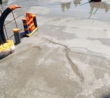 Coulage dalle par 29° sans cure béton ni arrosage continu ou bâche