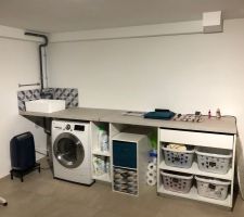 Buanderie du sous-sol terminée