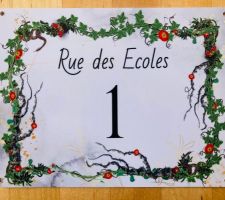 Plaque personnalisée 14 x 18,6 cm