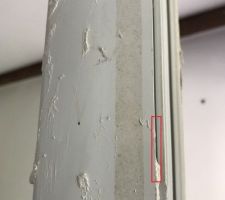 Rainure face extérieure