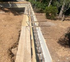 Coffrage béton murs limites de propriété
