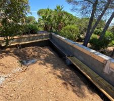 Coffrage béton terminé