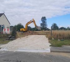D&eacute;but du terrassement