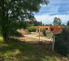 Arrachage haie et fondation du carport ok