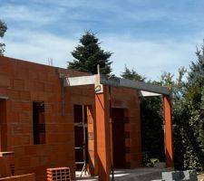 Arrachage haie et fondation du carport ok