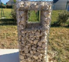Gabions remplis à la minipelle n'importe comment!