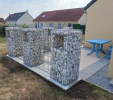Gabions remplis correctement par mon mari