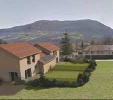 Vue 3d du projet pour le permis de construire