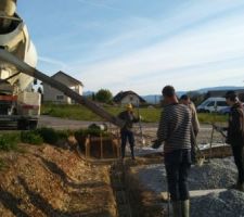 Coulage des tranch&eacute;es