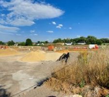 Avancé des travaux sur les maisons du haut