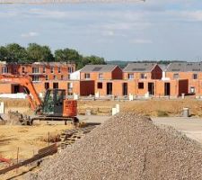 Avancé des travaux sur les maisons du haut