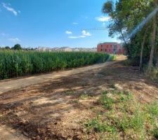 Travaux par l'accès par le leclerc drive