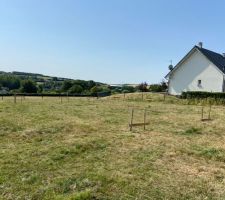 Implantation de la maison sur le terrain