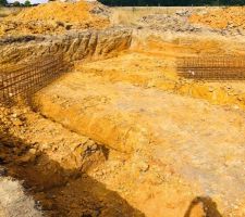 Travaux de préparations fondations