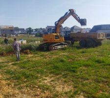 1er coup de pelle Terrassement