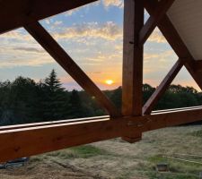 Lasure sur le pignon