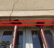 Solution envisag&eacute;e : deux ronds d'acier dans le linteau.