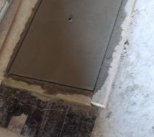 Fabrication de la plaque pour l'accès au vide sanitaire