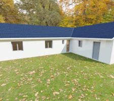 Maison de 119 m2 plain pied et double garage de 45 m2