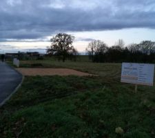 Enrochement de l'entr&eacute;e de chantier