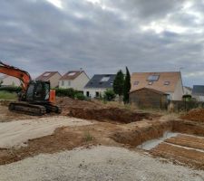 Début du terrassement