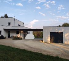 Poutres du carport avant