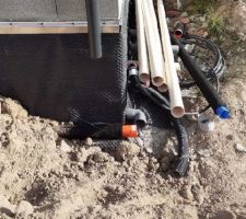 BATIFIBRE au lieu de drain + galets.