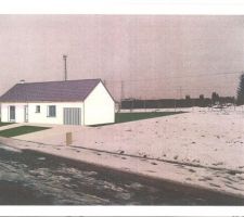 Plan de la maison sur le terrain