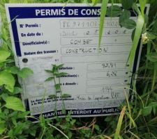 Affichage permis apr&egrave;s deux mois.