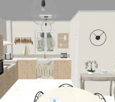 Cuisine 3D réalisée sur HomeByMe