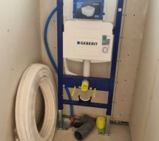 Installation des bati supports wc suspendus GEBERIT
