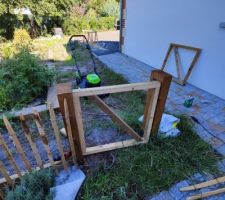 Fabrication de portillon en bois