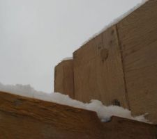 Détail de l'assemblage des lucarnes chêne