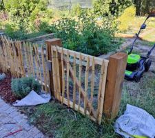 Fabrication de portillon en bois