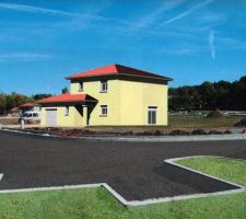 Montage de la maison sur notre terrain