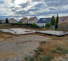 Rebouchage contour des fondations