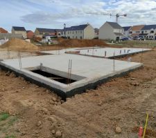 Rebouchage contour des fondations