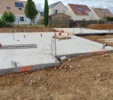 Rebouchage contour des fondations
