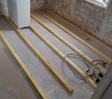 Pose de la structure