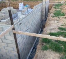 &Eacute;l&eacute;vation des murs du sous-sol