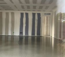 Chape coulée salon