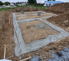 Semelles filante coul&eacute;es