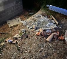 Exemple de la tenue du terrain sur le chantier ...