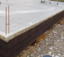Goudronnage des parpaing du vide sanitaire