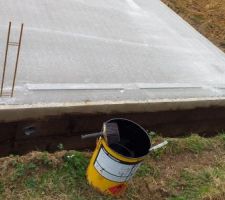 Goudronnage des parpaing du vide sanitaire