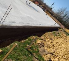 Goudronnage des parpaing du vide sanitaire