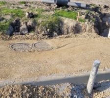 Trottoirs et regards des EU et EP r&eacute;alis&eacute;s